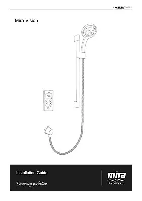 Printed Installation Guide FOR Mira VISION - SINGLE LP Shower (instruction) • £12