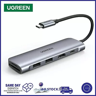 $44.90 • Buy USB-C Type-C Hub HDMI/USB/Card Reader/PD Charging  Adapter For Laptop PC Tablet