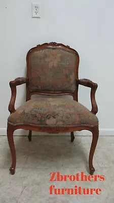 Ethan Allen French Carved Living Room Arm Lounge Chair Regency A • $350.10