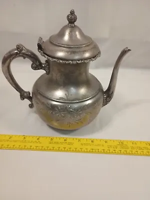 Beautiful Antique Quadruple Plate Teapot The Van Bergh Co #25 • $75