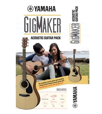 Yamaha Gigmaker Acoustic Guitar Pack GMAGPACKSTDIII With Gig Bag • $279.99