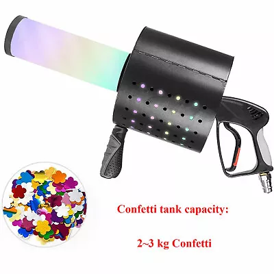 LED C02 Jet Confetti Machine Cannon CO2 Confetti Gun Fogger DJ Cryo+Gas Hose USA • $253.65