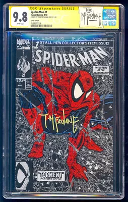 Spider-Man #1 Silver SS CGC 9.8 Todd McFarlane Signature Series 1990 • $324.99