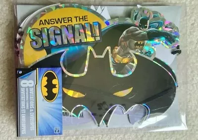 8 BATMAN  Invitations Envelopes Turns Into Mask INVITES Birthday Party  • £1.89