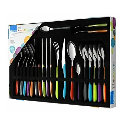 Amefa Eclat Kaleidoscope 24 Piece Stainless Steel Colourful Cutlery Set • £37.99