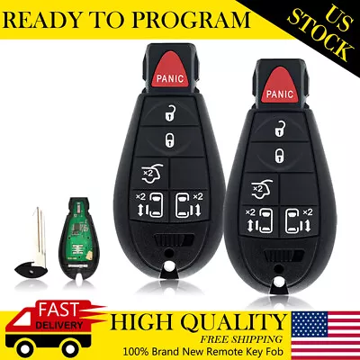 2 Replacement For Dodge Grand Caravan/Chrysler Town And Country Remote Key Fob  • $14.99