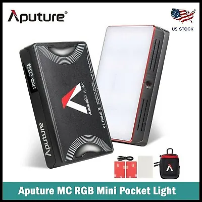 US Shipping Aputure AL-MC RGB Led Video Light CRI96+ 0-360 Full Color 3200-6500K • $79