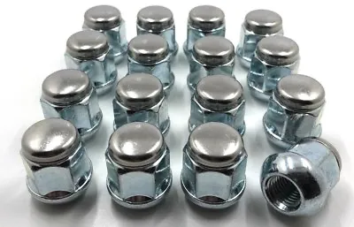 16 X ALLOY WHEEL NUTS FOR MG/ROVER RADIUS SEAT M12x1.5 STAINLESS CAP BOLT LUG 90 • $22.99