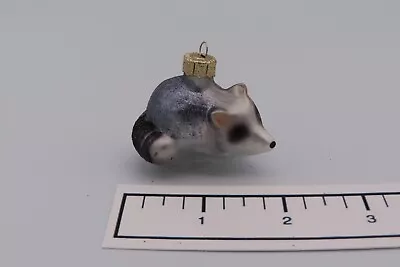 Vintage Glass Ornament Racoon • $10