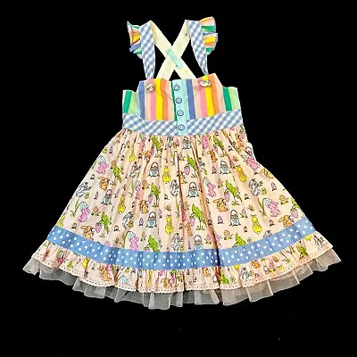 NWOT Girls MATILDA JANE Lets Go Together Bunny Up Knot Dress Size 4 NEW • $44