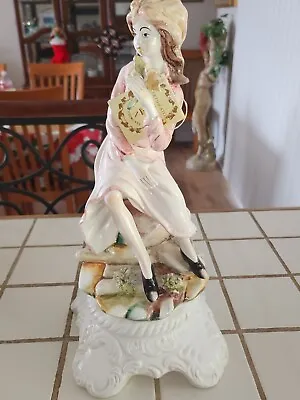 Vintage Capodimonte Hand Made In Italy Girl Figurine Estate • $25.99