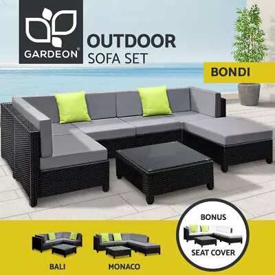 $1180.95 • Buy Gardeon 5-7 Piece Outdoor Sofa PE Wicker Rattan Garden Lounge Furniture Setting