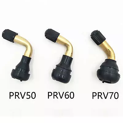 4x Motorcycle Bent Valve Stems Metal Angle 90 Degree Side Tire Wheel PVR70 60 50 • $7.49