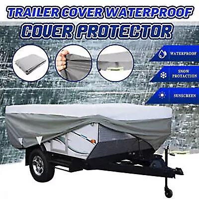 CAMPER TRAILER COVER 12-14 Ft/3.7 - 4.2m For Jayco Eagle Hawk Dove Tent Bag AU • $89.96