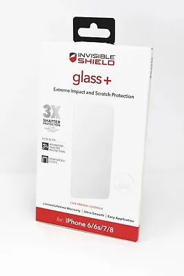 $6.95 • Buy ZAGG Invisible Shield Glass+ Screen Protector For IPhone 8/7/6s SE 2nd & 3rd Gen