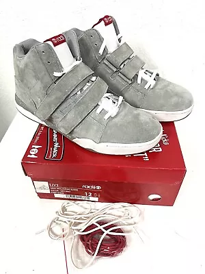 Radii Grey Wolverine Suede Grey/Wht FM 1080 SJV2 Men's Strap Shoe Size 12 • $63.99