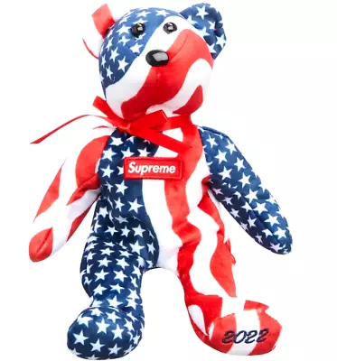 Supreme X TY Beanie Baby USA Flag Bear Red White Blue FW 2022 SEALED • $49.99