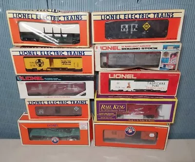 Mixed Lot Of 10 Lionel Trains O Scale Freight Cars (mixed Roadnames) #11a • $56