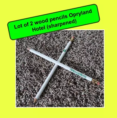 🟪  Lot Of 2 Vintage Wood Pencils SHARPENED Opryland Hotel 1990s Advertising • $8.90