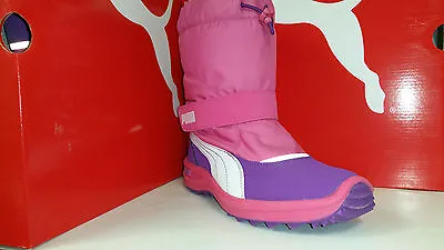 £60.54 • Buy Puma Girl's Grip X Junior Mid Calf Shoes Purple Magenta Size 11-7