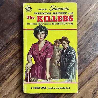 Inspector Maigret And The Killers - Georges Simenon -1955 Signet 1st US Edition • £4