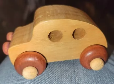 Vintage Montgomery Schoolhouse Wooden Car Made In Vermont USA • $10