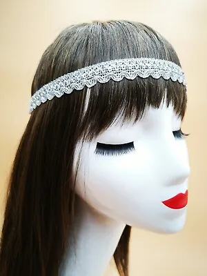 £6.50 • Buy Silver Sequence Hippy Bohemian Girls Hairband Head Chain Rainbow Boho Headband 