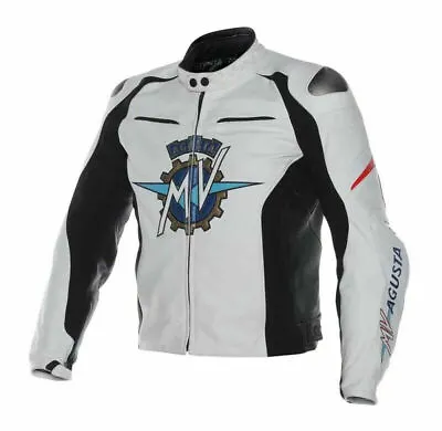 MV Agusta Motorcycle Leather Jacket Motorbike Racing Biker Jackets • $181.75