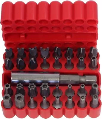 33pc Security Screwdriver Bit Set Hex Tamper Proof Spanner Torx Star Key • £5.88
