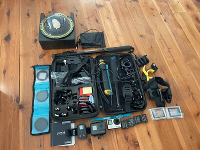 $550 • Buy GoPro Hero 5 Black With Smart Remote, GoPro Hero 4 Silver And Accessories
