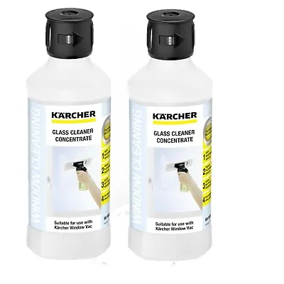 Karcher RM 500 Window Vac WV Vacuum Window Concentrate Cleaner 62957950 X2-500ml • £19.26