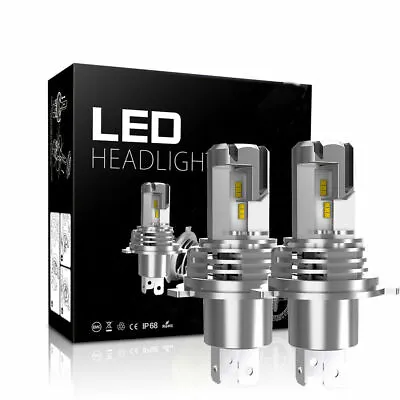 H4 9003 LED Headlight Bulbs Car & Truck High&Low Dual Beam Kit 6000K White • $18.40