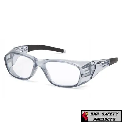 Emerge Plus Magnifying Reading Protective Safety Glasses FULL READERS CLEAR Z87+ • $11.95