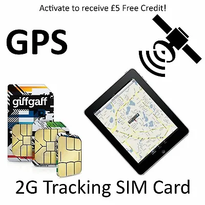 2G GPS Tracker Sim Card Pay & Go Vehicle Van Motorbike Caravan Car Tracking PAYG • £0.99