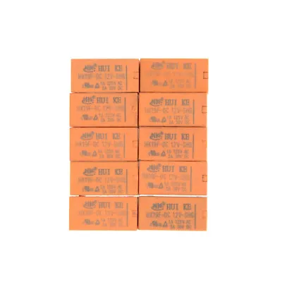 10Pcs Hk19f-dc12v-shg Dc 12v Coil Dpdt 8pin Pcb Realplay Power Relay._-_ • $9.94