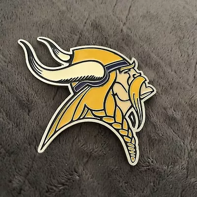 NFL Pewter Belt Buckle Minnesota Vikings Vintage Sports Football • $19.99