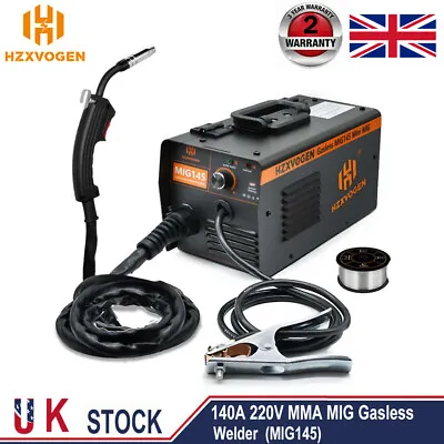 £79.99 • Buy MIG145 Professional No Gas MIG Welder 140A 220V Gasless Mig Mag Welding Machine 