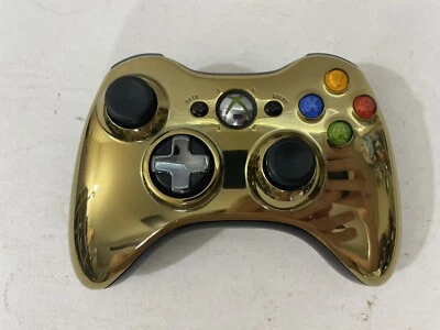 $25 • Buy Microsoft Xbox 360 Wireless Controller Gold Metallic Genuine Official OEM 1403