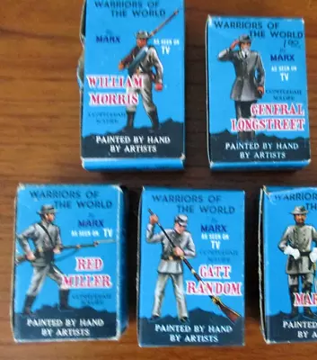 Vintage Warriors Of The World Lot Of 4 Civil War Confederate Soldiers Longstreet • $90