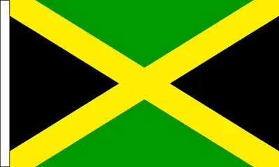 New 18  X 12  Jamaica Jamaican Large Hand Waving Sleeved Polyester Banner Flag  • £3.49