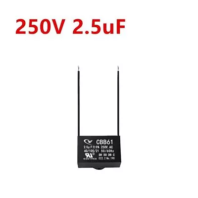 CBB61 2.5mfd 2.5uf  250V VAC 50/60Hz Epoxy Resin Sealed Ceiling Fan Capacitor • £3.73