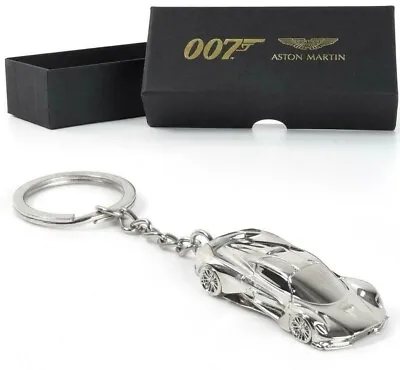 £33.99 • Buy Official No Time To Die Aston Martin Valhalla Silver  Keyring James Bond 007 New