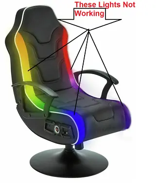 £79.99 • Buy X Rocker Bolero 2.1 Audio RGB Neo Motion LED Gaming Chair - No LED Lights - O04