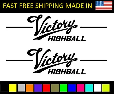 Victory Highball Decals Gas Tank USA Stickers Motorcycle Motorcycles • $24.99