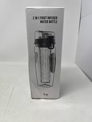 Infuser Water Bottle - Fruit Infusion Detox Bottle Black NEW • $7.99