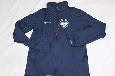 Nike Dri Fit University Of Connecticut Uconn Huskies Women Jacket Used Blue SZ S • $29.99