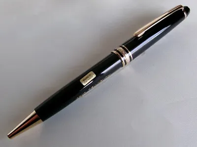 Montblanc Meisterstuck Classique 164 Ballpoint Pen Black GT Name Carved • $109.99