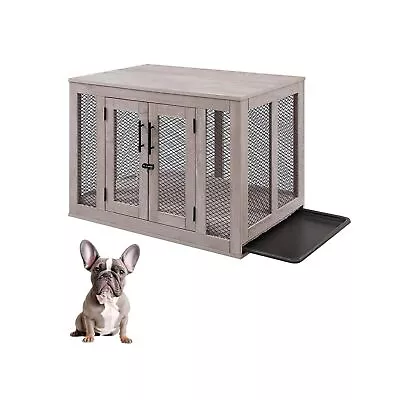 Unipaws Dog Crate Furniture Wooden Dog Kennel For Medium Breed Indoor Decor... • $331.08
