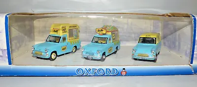 £15 • Buy Oxford Diecast Ford Anglia Walls Ice Cream Vans Set Of 3  Blue/cream 1:43 Scale