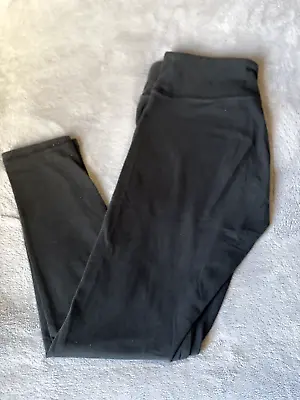 Victorias Secret Women’s Leggings Size M Black 52% Cotton Key Pocket • $0.99